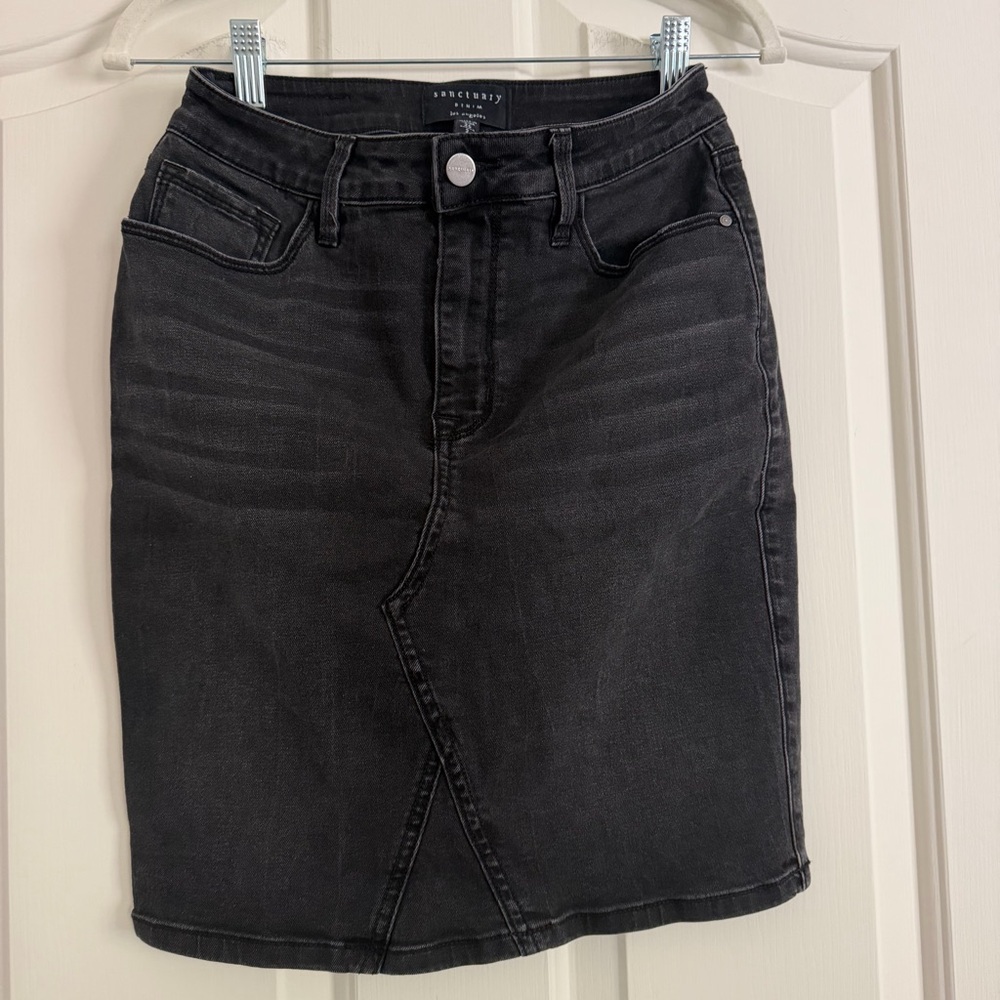 Sanctuary Dark charcoal Denim Pencil Skirt